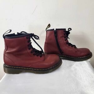 Dr. Martens1460 Junior Leather Ankle Boots Cherry Red 2US